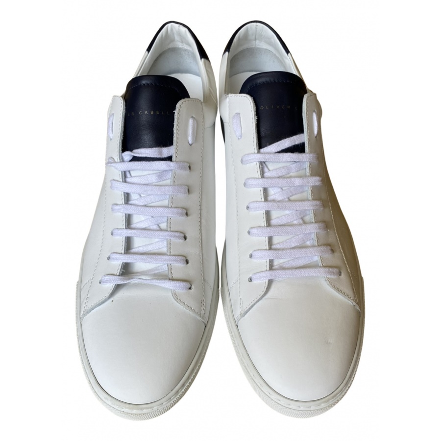 Leather Low Trainers White Leather Trendy Oliver Cabell [AUSKU003 ...